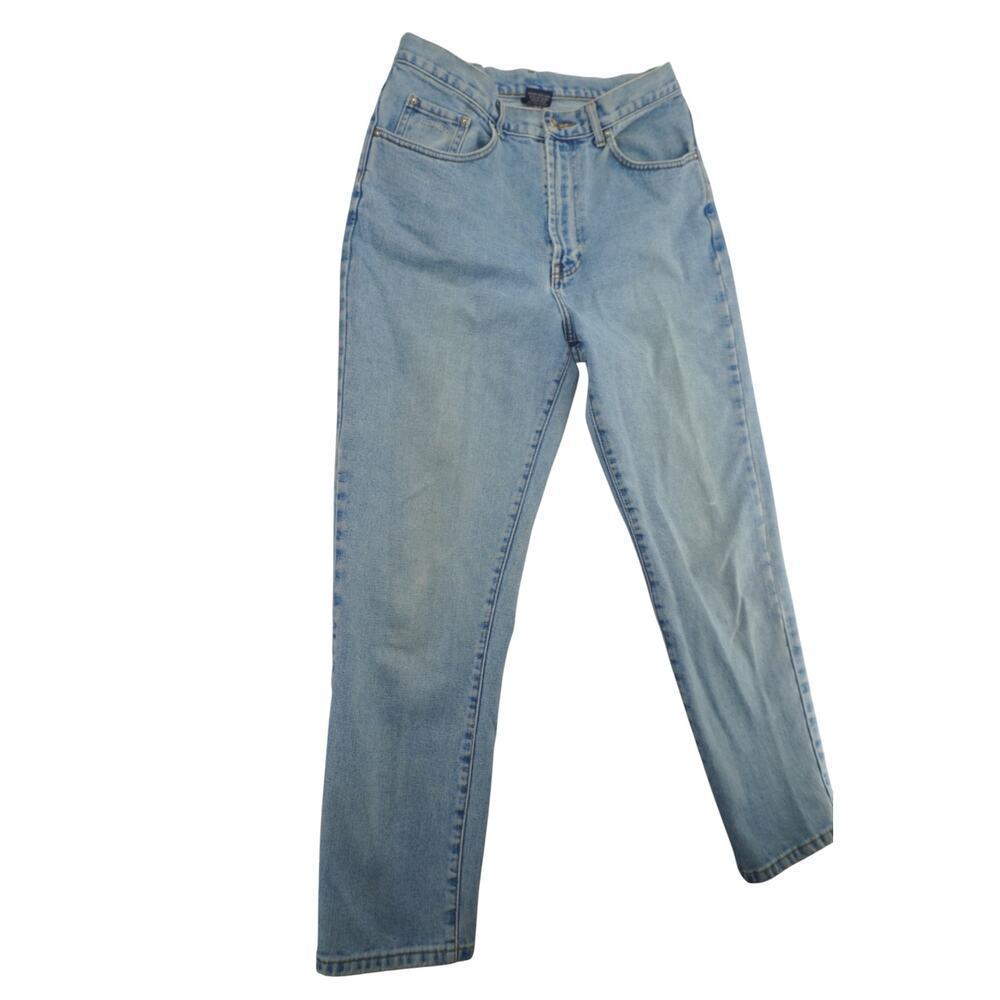 F. by Faconnable Vintage High-Waisted Light Wash Jeans – Women’s Size 14 - Picture 3 of 12